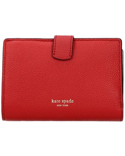 Kate Spade Wallets Margaux Leather Red Chili Pepper