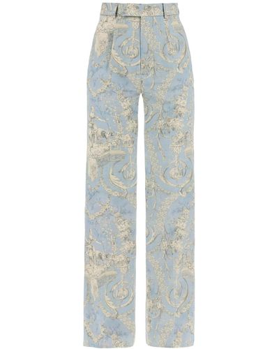 Vivienne Westwood On Rayon Trousers - Blue