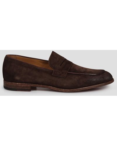 Corvari Brushed suede loafers - Marrone