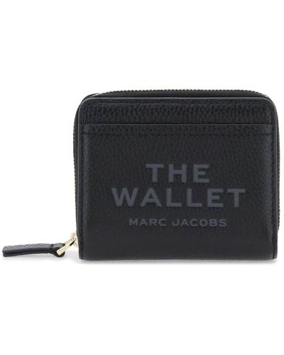 Marc Jacobs The Leather Mini Compact Wallet - Black
