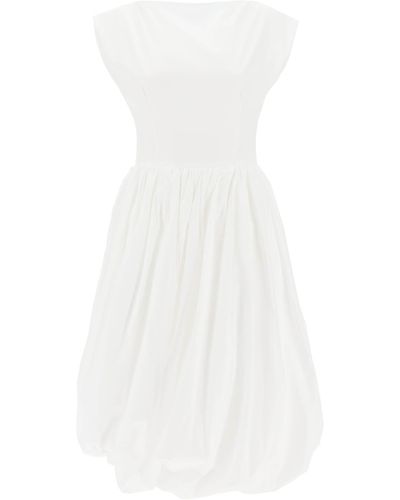 Marni Midi Balloon Dress - White