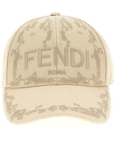 Fendi Roma Cappelli Bianco - Neutro