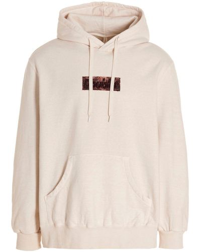 Doublet 'polyurethane Embroidery' Hoodie - Natural