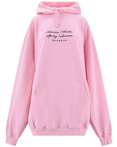 Vetements Felpa - Rosa