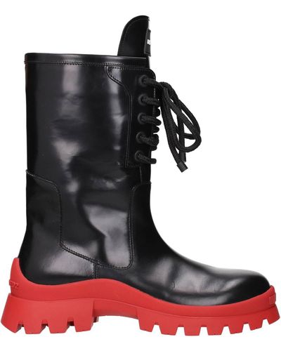 DSquared² Boots Leather - Red