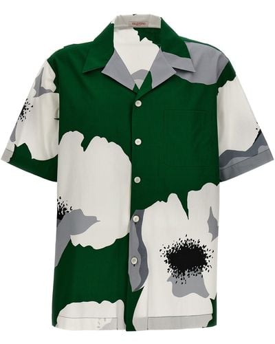Valentino Garavani Floral Print Shirt Camicie Multicolor - Verde
