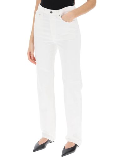 Totême Straight Cut Loose Jeans - White