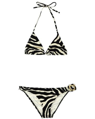 Tom Ford Zebra Bikini Beachwear - White
