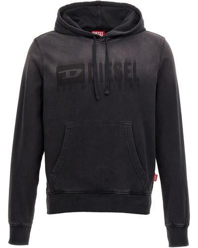 DIESEL S-Ginn-Hood-K44 Sweatshirt - Black