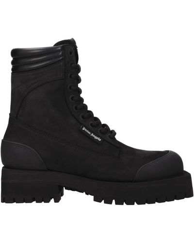 Palm Angels Ankle Boot Suede - Black