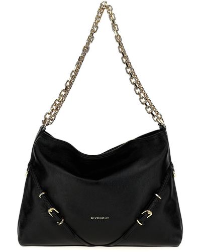 Givenchy Voyou Chain Shoulder Bags - Black