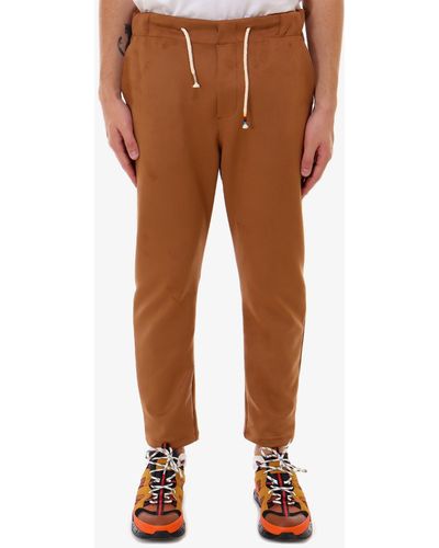 The Silted Company Suede Fabric Trouser - Brown