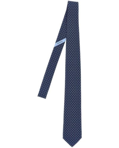 Ferragamo Tetris Cravatte Blu