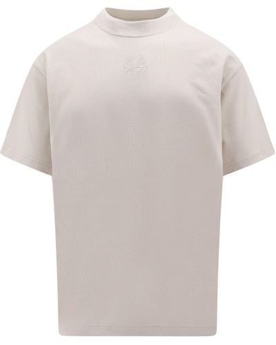 44 Label Group T-shirt Dirty White con stampa 44 Solid Black - Bianco