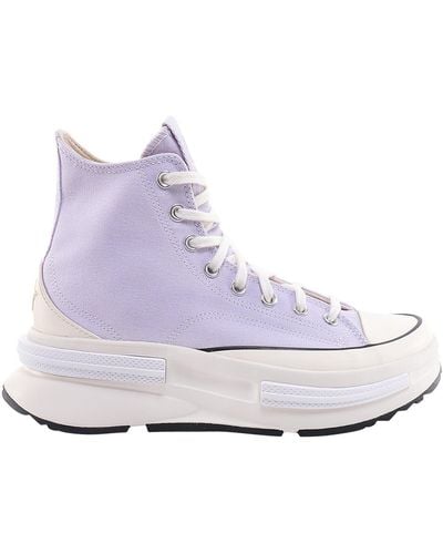 Converse Stitched Profile Lace-up Sneakers - Purple