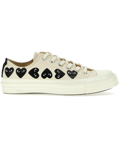 COMME DES GARÇONS PLAY X Converse Trainers - White