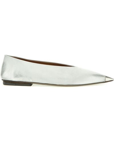 Marsèll Ago Flat Shoes Silver - Bianco