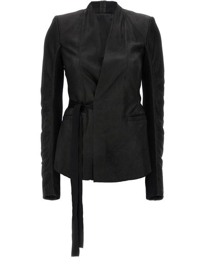 Rick Owens Hollywood Blazer And Suits Nero