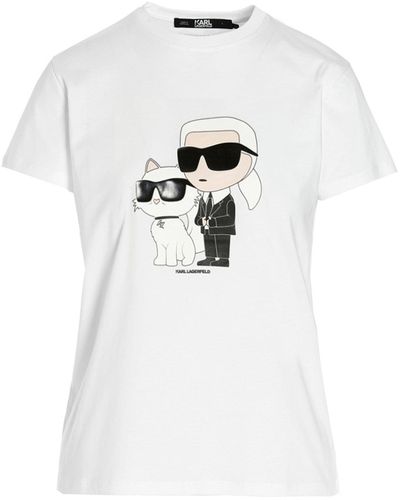 Karl Lagerfeld T-shirt 'Ikonik 2.0' - Bianco