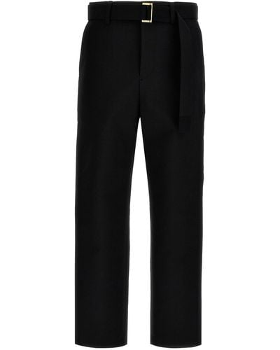 Sacai X Carhartt Wip Trousers - Black