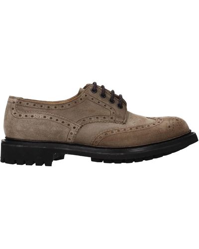 Church's Lace Up And Monkstrap Mc Pherson Suede Bamboo - Brown