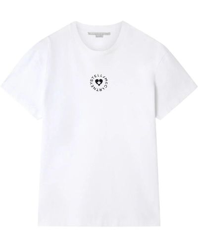 Stella McCartney T-shirt Lovestruck - Bianco