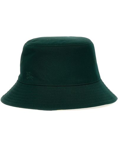 Burberry Reversible Bucket Hat Cappelli Bianco - Verde