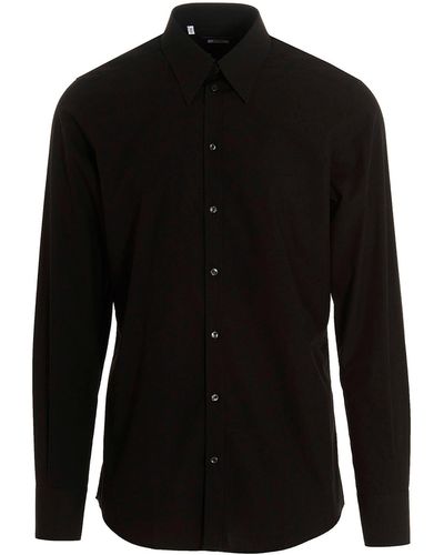Dolce & Gabbana Poplin Shirt Camicie Nero