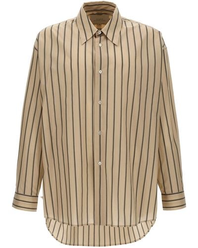 Studio Nicholson Striped Shirt Shirt, Blouse - Natural