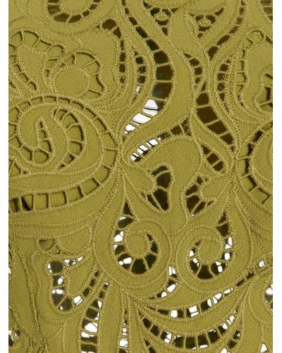 Ermanno Scervino Embroidery Detail Dress - Green