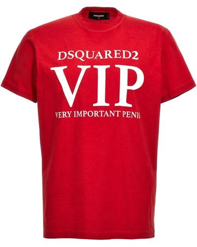 DSquared² Vip T Shirt Rosso