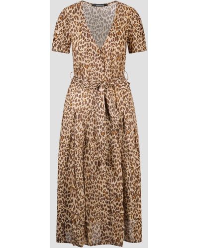 ANDAMANE Leopard Print Dress - Natural