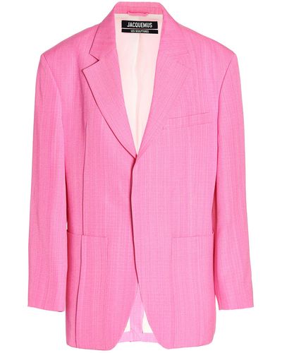 Jacquemus La Veste D Blazer And Suits - Pink