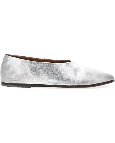 Marsèll Coltellaccio Flat Shoes Silver - Bianco