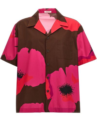 Valentino Garavani Floral Print Shirt Camicie Multicolor - Rosa