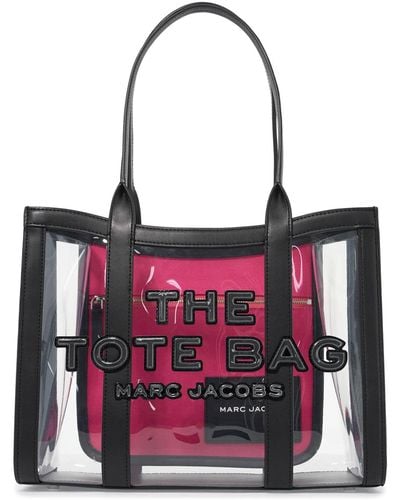 Marc Jacobs Borsa The Clear Medium Tote Bag - Red