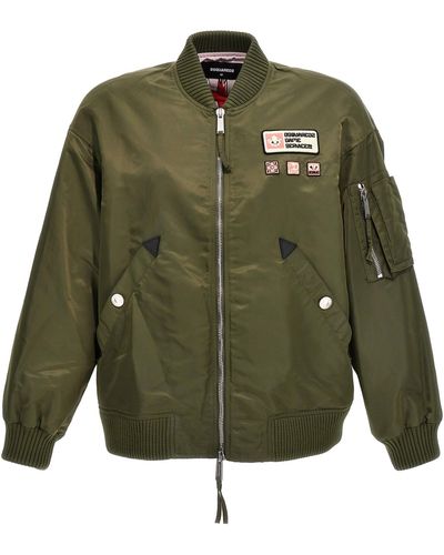 DSquared² Classic Bomber Jacket Giacche Verde
