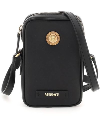 Versace Medusa Biggie Crossbody Bag - Black