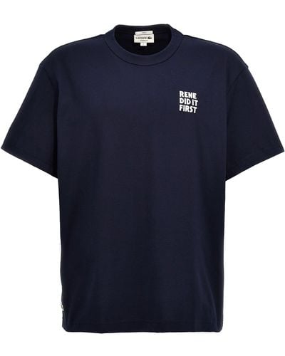Lacoste Rene Did It First T-Shirt - Blue