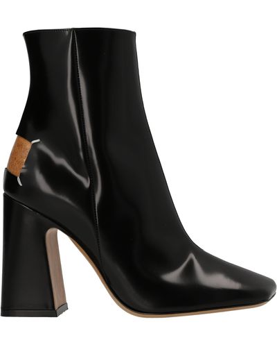 Maison Margiela Heel Detail Ankle Boots - Black