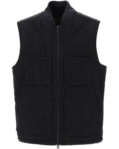 Filson Gilet In Lana Mackinaw - Nero