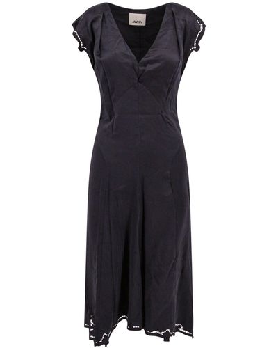Isabel Marant Stretch Silk Dress - Black