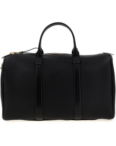 Tom Ford Leather Travel Bag Lifestyle - Black
