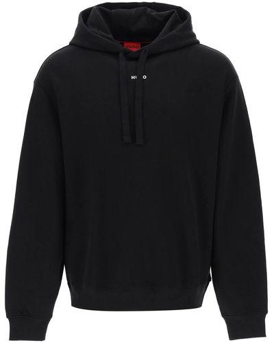 HUGO Sweatshirt With Hood - Black