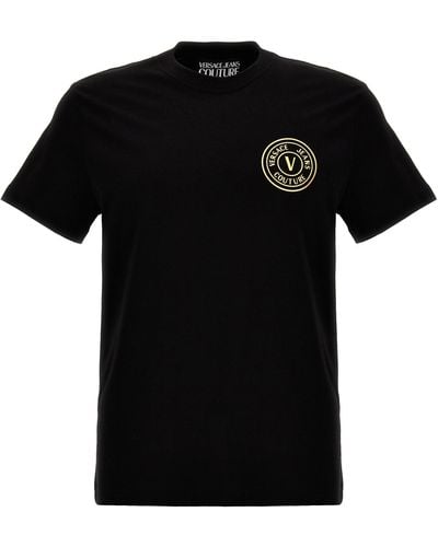 Versace Logo T Shirt Nero
