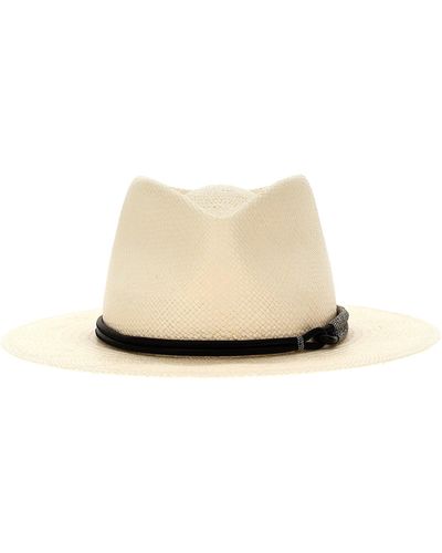 Brunello Cucinelli Panama Cappelli Bianco - Neutro