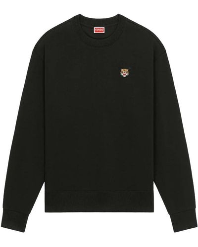 KENZO Classic Sweatshirt With `lucky Tiger` Embroidery - Black