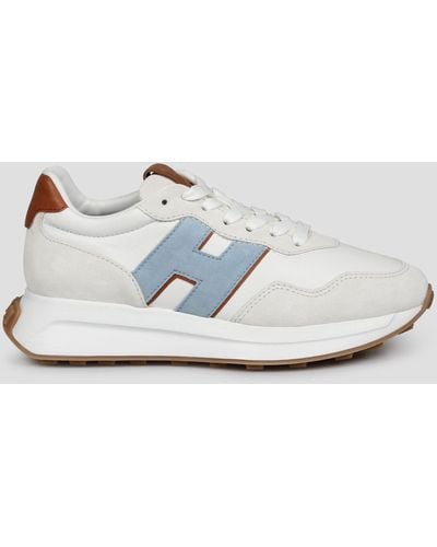 Hogan H641 Laced H Patch Trainers - White