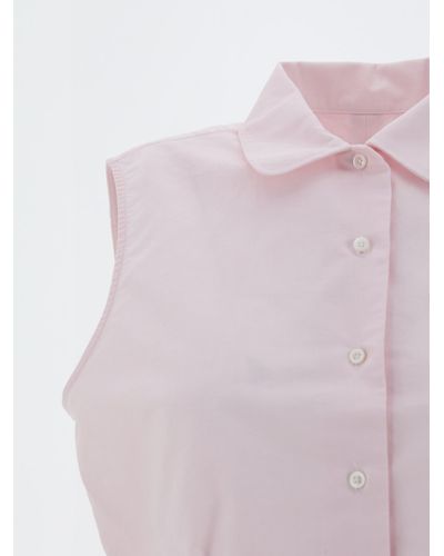Thom Browne Sleveless Polo Shirt - Pink