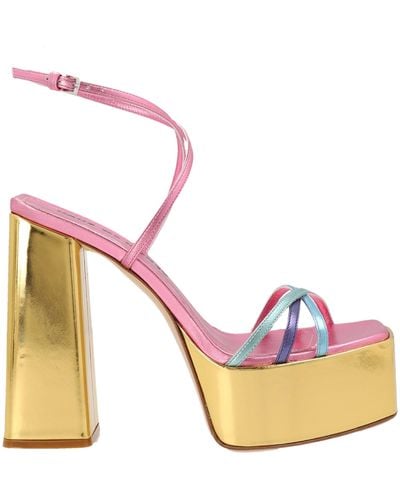 HAUS OF HONEY Plateau Sandals - Pink
